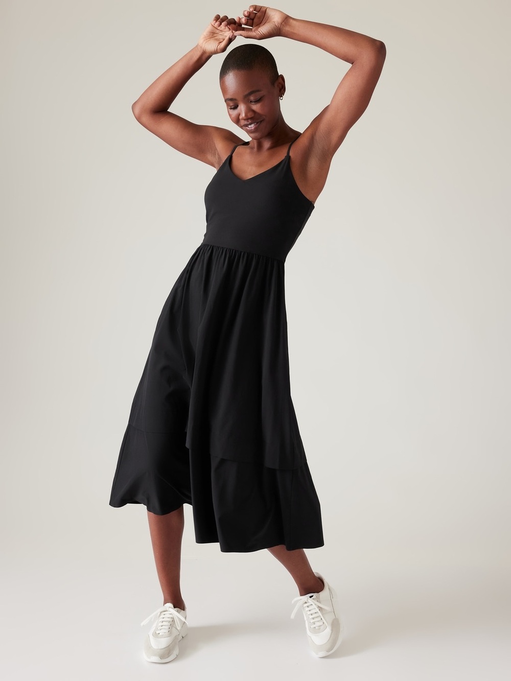 Athleta Elation V-Neck Hybrid midi Dress XXS